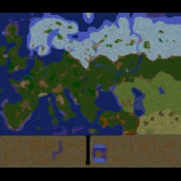 World War ZEuropeAtWarV18 - Warcraft 3: Mini map