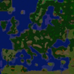 WW2 Invasion Of Europe V.11 (Unbug) - Warcraft 3: Mini map