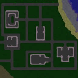 Zombie City Survival 1.0 - Warcraft 3: Mini map