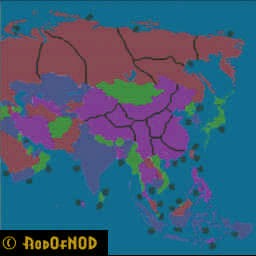 Risk Devolution - Asia 1.2 - Warcraft 3: Mini map
