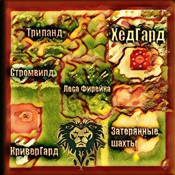 Battle of the gods RPG - Warcraft 3: Mini map