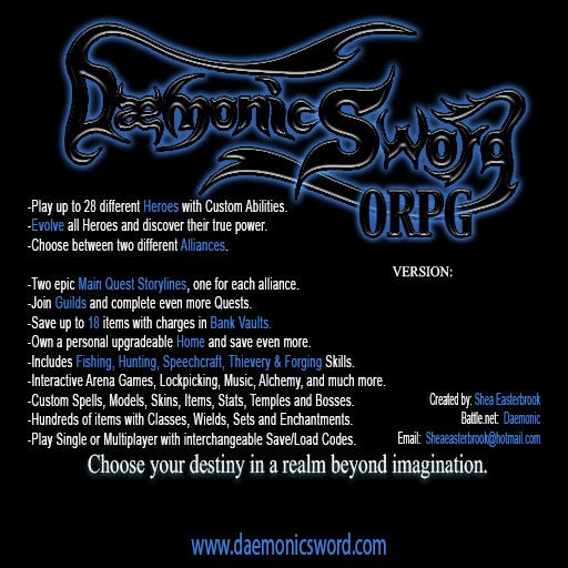 Daemonic Sword ORPG 6.97 - Warcraft 3: Custom Map avatar