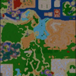 Dbz Tribute Rebirth 1.5 - Warcraft 3: Mini map