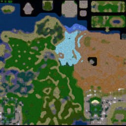 DBZ Tribute UltrarV10b10 K V7.5 - Warcraft 3: Mini map