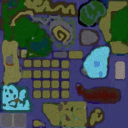 Defense Foster Species RPG 2.1 - Warcraft 3: Mini map