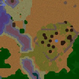 Fighting For D'bla Village RPG - Warcraft 3: Mini map