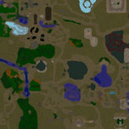 LOTR Fellowship Quest (Easy Level) - Warcraft 3: Mini map