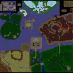 Titan Land - Fall of Lands - Warcraft 3: Mini map