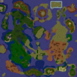 Wars of Warcraft ORPG Serb7 E v3.32 - Warcraft 3: Mini map