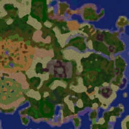 Conflict for Sereg D`or 1.01H - Warcraft 3: Mini map