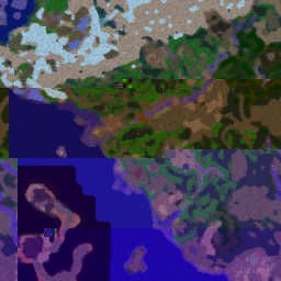 Forgotten Realms - Sword Coast 1.00 - Warcraft 3: Mini map