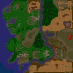 Lotr Builder BFME Tournament - Warcraft 3: Mini map