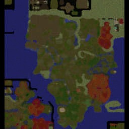 The First War (R) 8.0.0 - Warcraft 3: Mini map