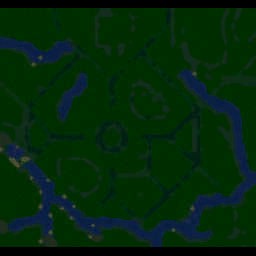 Tree Tag Felwood v1 (BR) - Warcraft 3: Mini map