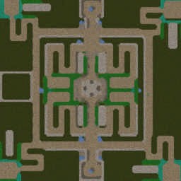 Green Circle TD V5.0 Hard - Warcraft 3: Mini map