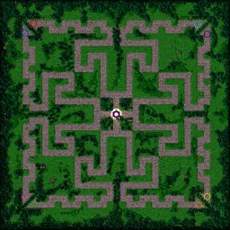 Hard Green TD v1.0br - Warcraft 3: Mini map