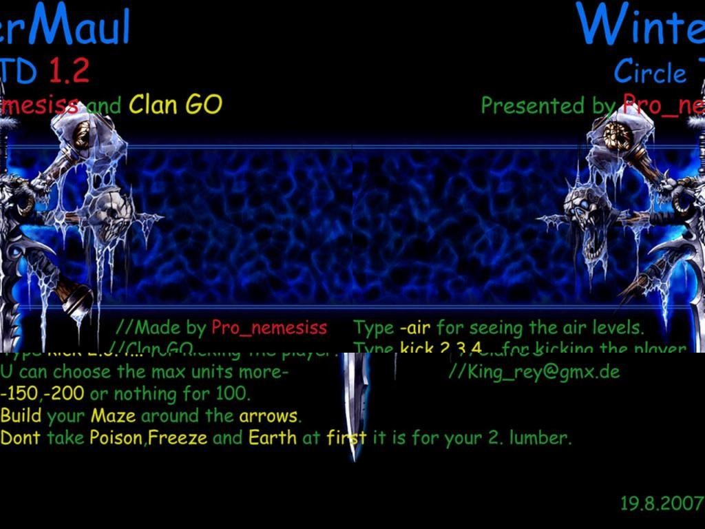 -WinterMaul Circle TD Ver.1.2a - - Warcraft 3: Custom Map avatar