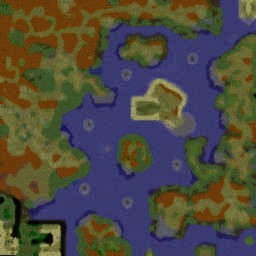 Plague 2 Infected Isles V3.73 (P) - Warcraft 3: Mini map