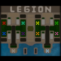 Legion_TD_9.0b_Team_OZE Warcraft 3: Featured map mini map