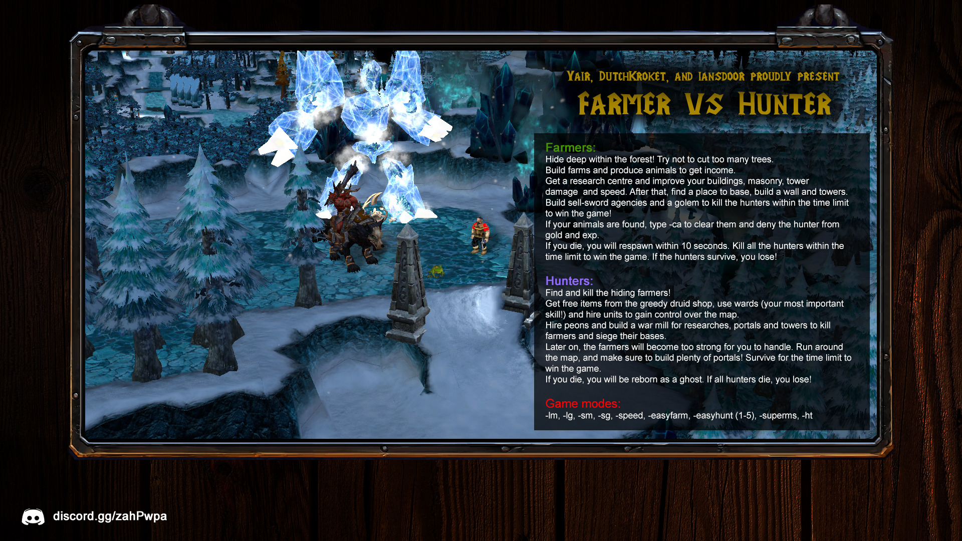 FarmerVSHunter LGCY MINI 2021 v1.3.9 - Warcraft 3: Custom Map avatar