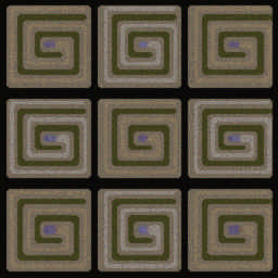 Space defenders - Spiral TD v1.2a - Warcraft 3: Mini map